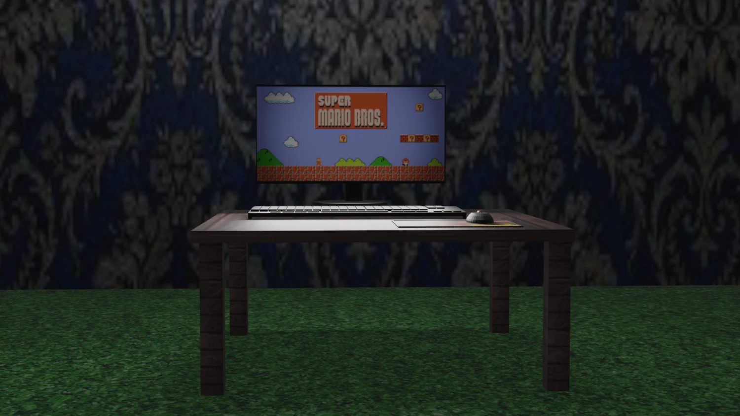 computer desk 3D Model .c4d .max .obj .3ds .fbx .stl .blend