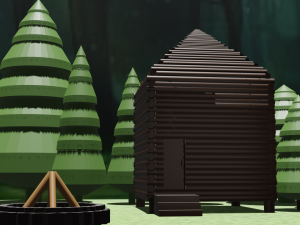cozy house in the woods Modelo 3D