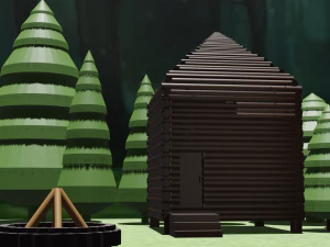 ormanda rahat ev 3D Model