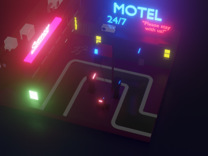 gas station 3D मॉडल