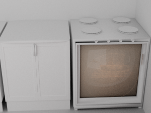 realistic room 3D 모델