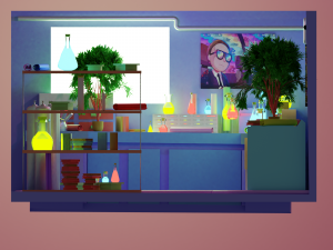 rick and morty garage 3D 모델