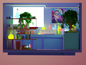 rick and morty garage 3D Model