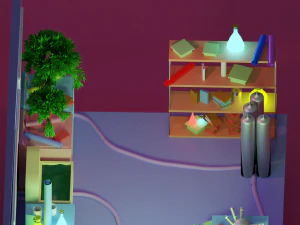 rick and morty garage 3D Model