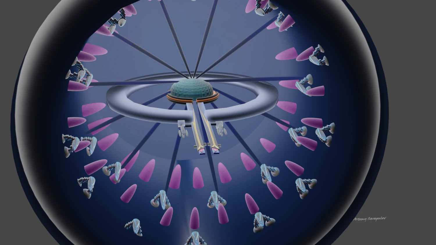 space station 3D Model .c4d .max .obj .3ds .fbx .stl .blend