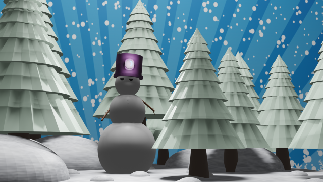 snowman 3D 모델 .c4d .max .obj .3ds .fbx .stl .blend 
