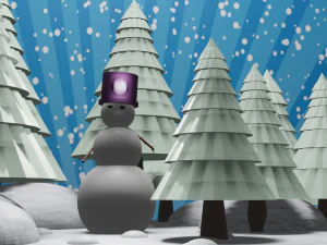 снеговик 3D Модель