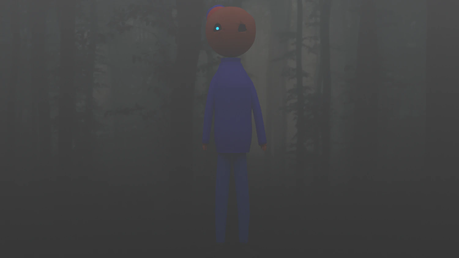 creepy character with skeleton low-poly 3D Model .c4d .max .obj .3ds .fbx .stl .blend