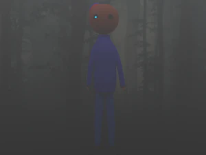 personaggio inquietante con scheletro low-poly Modello 3D