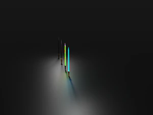 empat pedang lightsaber babak belur pedang baja lightsaber pedang baja babak belur dengan plugin Model 3D