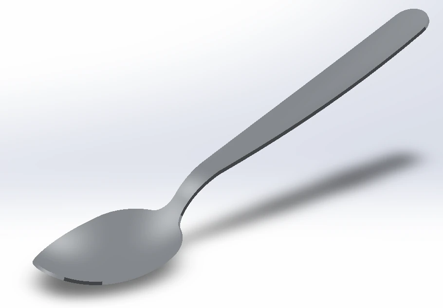 spoon 3D Print Model .c4d .max .obj .3ds .fbx .stl .blend