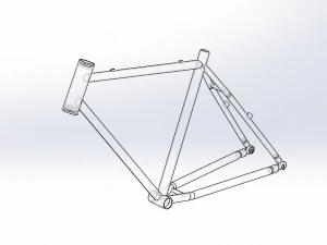 quadro de bicicleta Modelo de Impressão 3D