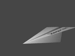 paper airplane 3D Model