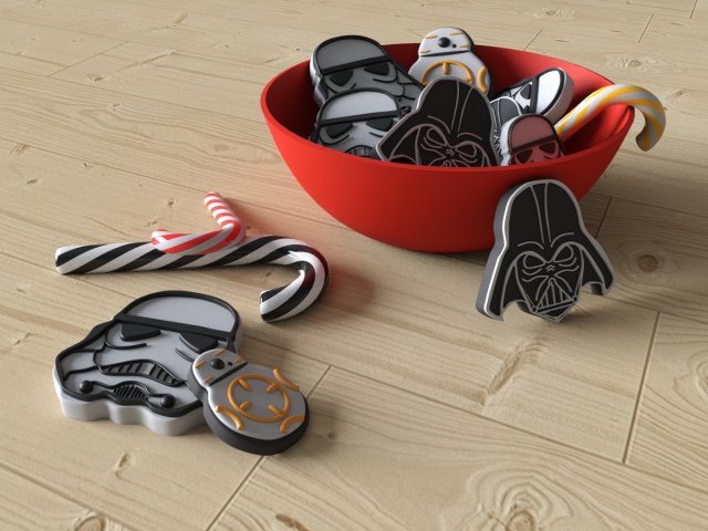 star gingerbread Model 3D .c4d .max .obj .3ds .fbx .stl .blend 