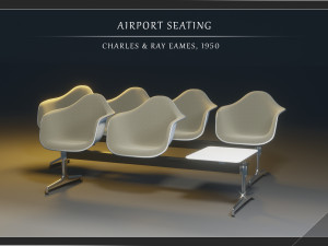airport seatings 3D Model
