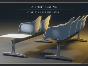airport seatings 3D Model