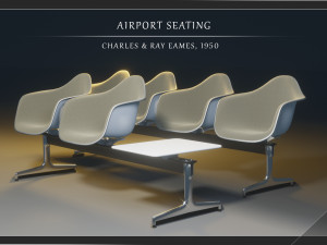 airport seatings 3D 모델