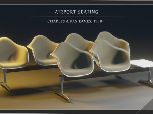 airport seatings 3D 모델