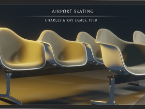 airport seatings 3D 모델