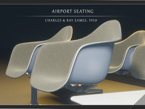 airport seatings 3D 모델