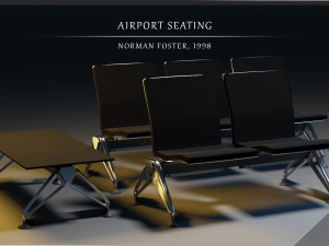 airport seatings 3D 모델