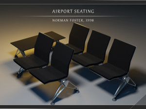 airport seatings 3D Model