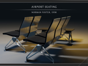 airport seatings 3D Model