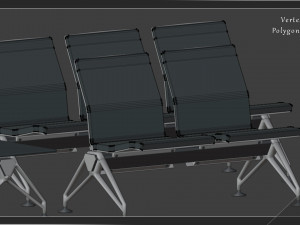 airport seatings 3D Model