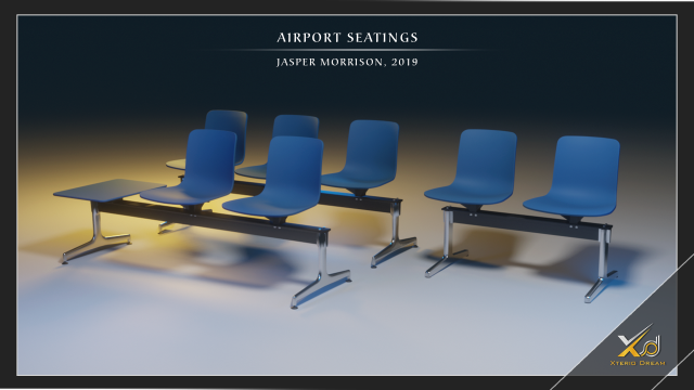 public seating 007 3D 模型 .c4d .max .obj .3ds .fbx .stl .blend 