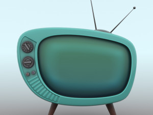 Stylized TV 3D Model