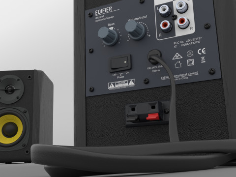 Edifier R1010BT Bookshelf Speaker Set 3D Model
