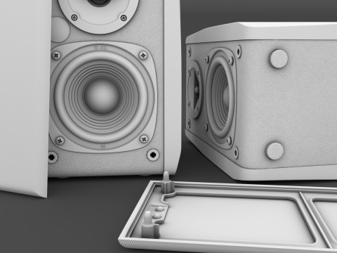 Edifier R1010BT Bookshelf Speaker Set 3D Model