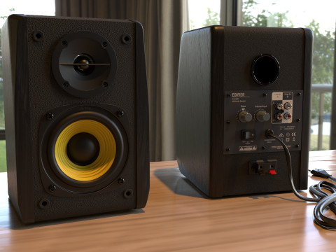 Edifier R1010BT Bookshelf Speaker Set 3D Model