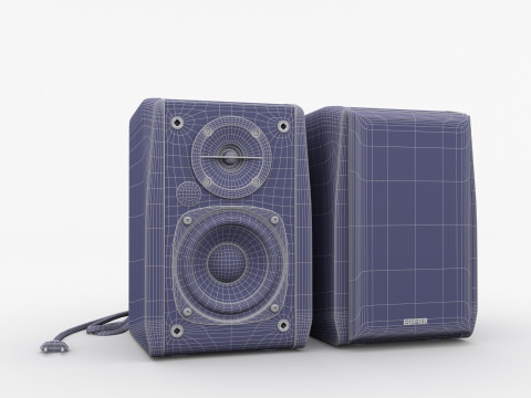 Edifier R1010BT Bookshelf Speaker Set 3D Model