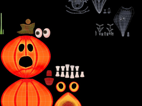 南瓜恐慌 3D 模型