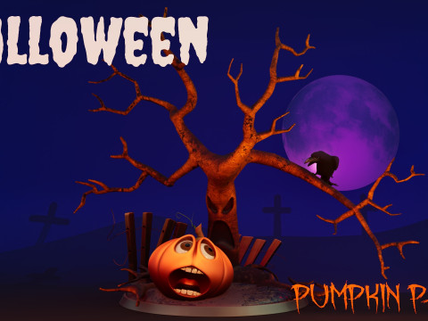 Kepanikan Labu Model 3D