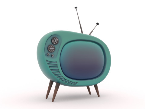 Ретро телевізор 3D Модель