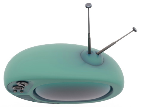 Ретро телевізор 3D Модель