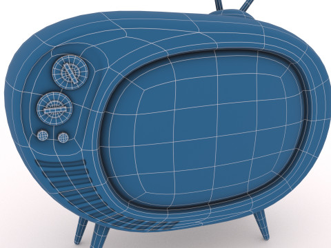 Ретро телевізор 3D Модель
