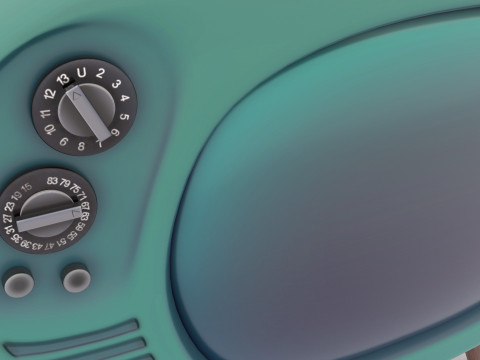 Ретро телевізор 3D Модель