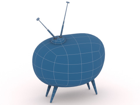 Ретро телевізор 3D Модель
