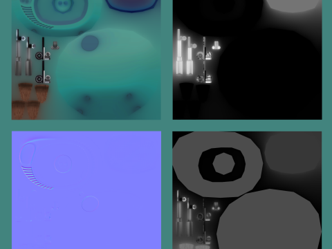 Ретро телевізор 3D Модель