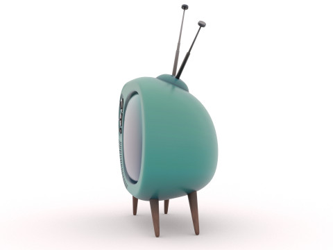 Ретро телевізор 3D Модель