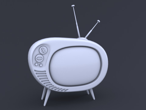 Ретро телевізор 3D Модель