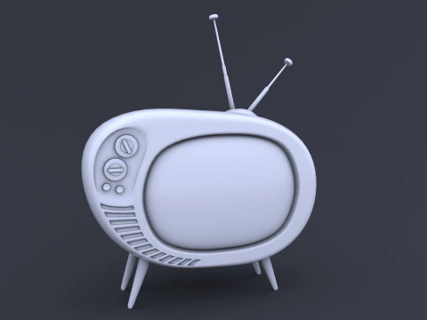 Retro TV 3D Model