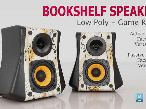 Набір колонок для книжкової полиці 3D Модель