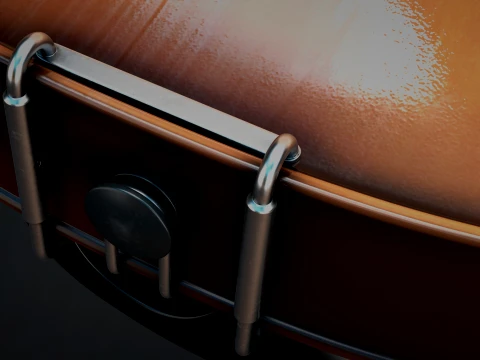 Stylized Violin and Bow - Two for One Pack 3D Model