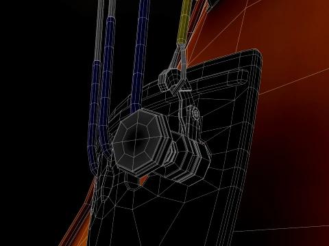 Stylized Violin and Bow - Two for One Pack 3D Model
