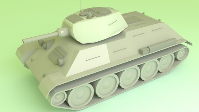 tank t34 3D मॉडल .c4d .max .obj .3ds .fbx .stl .blend 