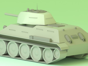 tank t34 3D मॉडल